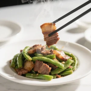Roast Pork w. String Bean