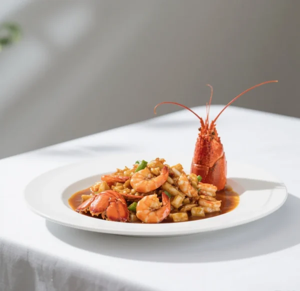 Shrimp w. Lobster Sauce